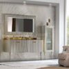 Vitrine aus Holz mit Leisten - Image 2