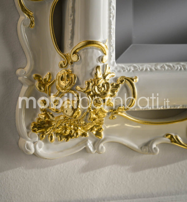 Geschnitzter Barockspiegel mit Gold 24k - Image 2