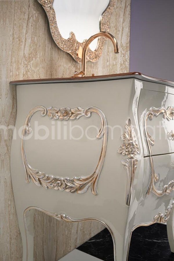 Waschtisch im Barockstil mit Rotgoldverzierung - Image 2