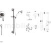 Einhebelmischer-Einbauduschset mit Wasseranschluss Gleitstange aus Messing, im klassischen Stil - Made in Italy - Image 2