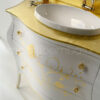 Waschtisch im Barockstil mit Goldverzierung - Image 2