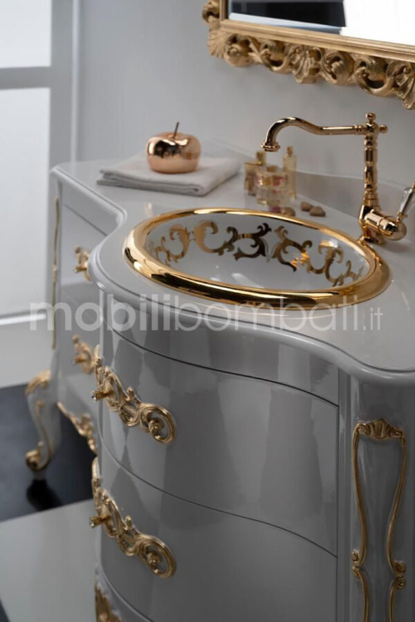 Weißer Waschtisch im Barockstil - Image 5
