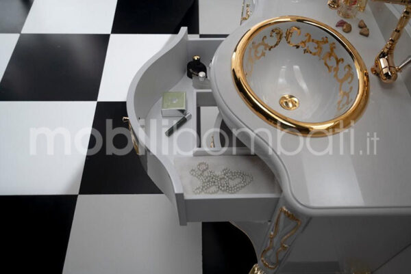 Weißer Waschtisch im Barockstil - Image 9